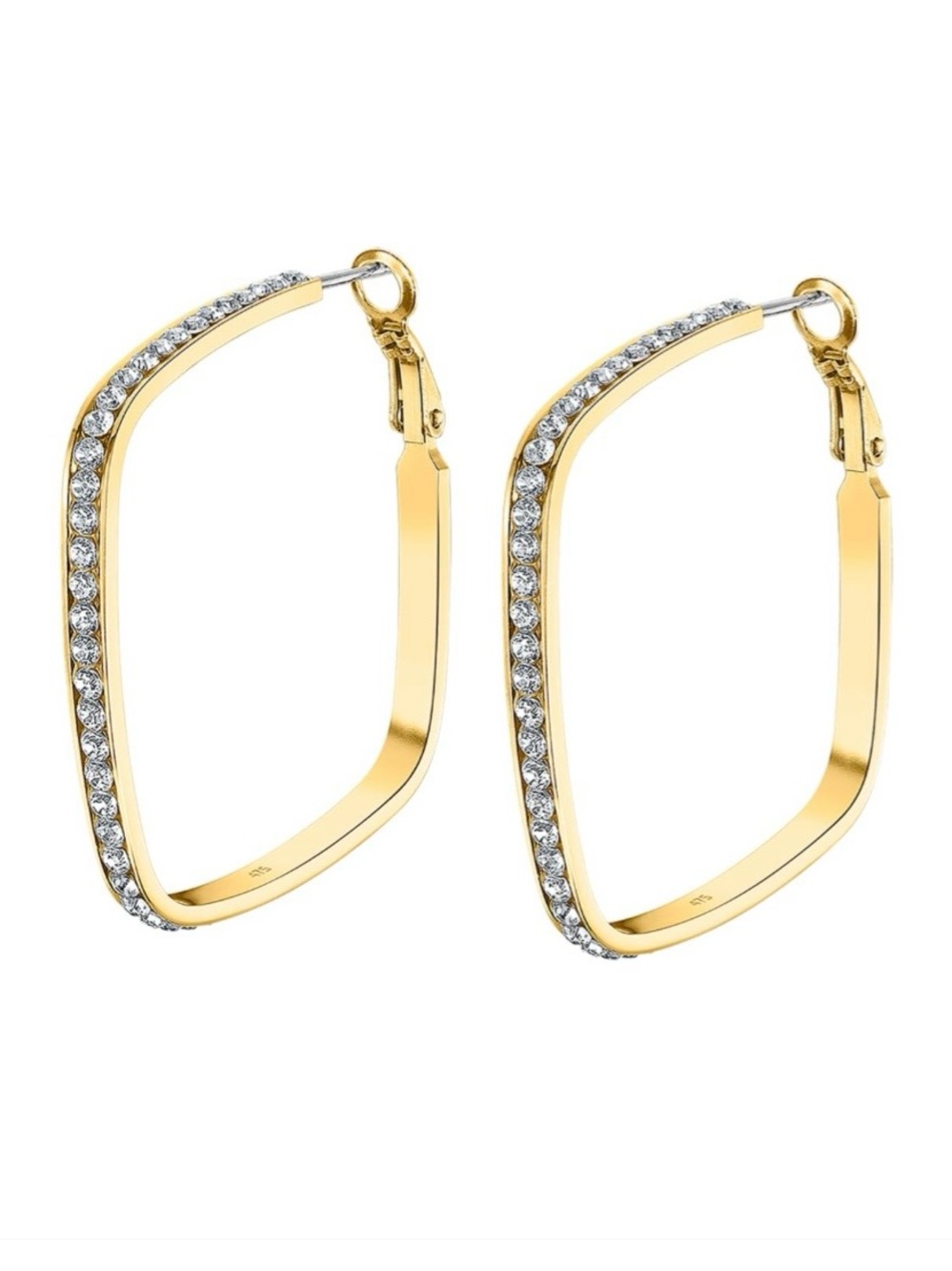 Gold Tone Hoop Earrings - Women Jewelry